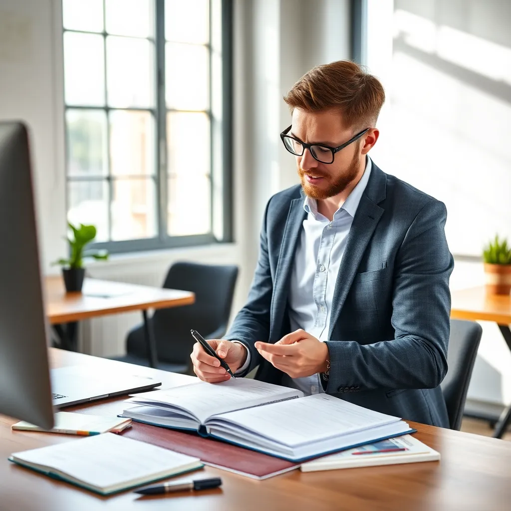 Professional die een time-blocking schema invult in agenda