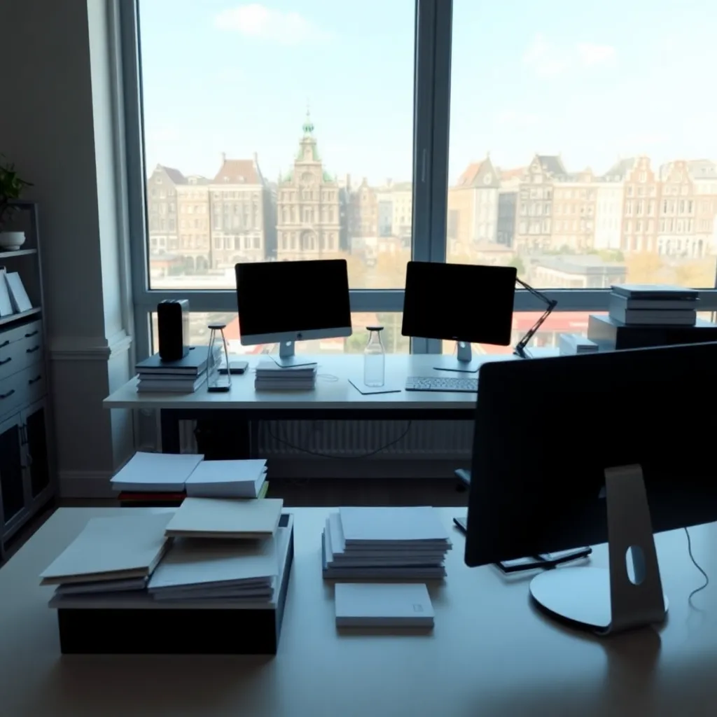 Persoon die minimalistische werkruimte organiseert volgens 2-minuten regel